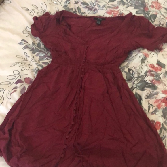 Forever 21 Dresses & Skirts - Maroon mini dress